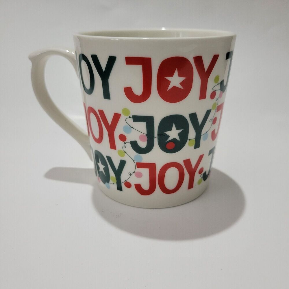 Maud Borup Christsmas Holiday Mug Joy Joy Joy